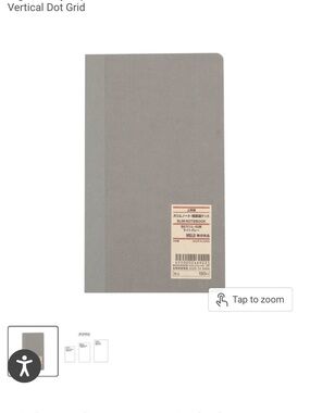 MUJI High Quality A6 Slim grid notebook 10pk (NWT)